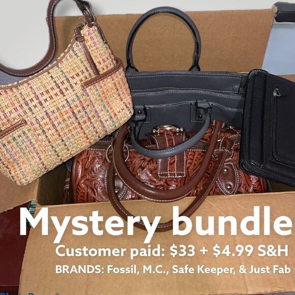 Mystery Grab Bag: Purses Wallets Wristlets Totes Satchels Shoulder Bag Crossbody - Picture 3 of 5